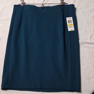 INC International Concepts Teal Pencil Skirt